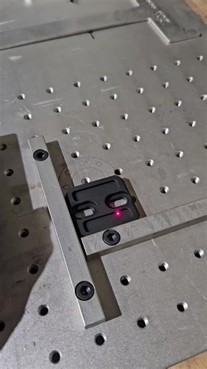 Real time engraving on these Tripod mounts #behindthescenes #laser #madeintheusa #fabrication