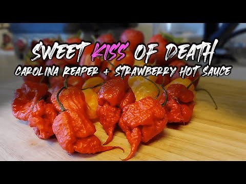 Carolina Reaper Hot Sauce Recipe: The "Sweet Kiss of Death" (Strawberry & Reaper)