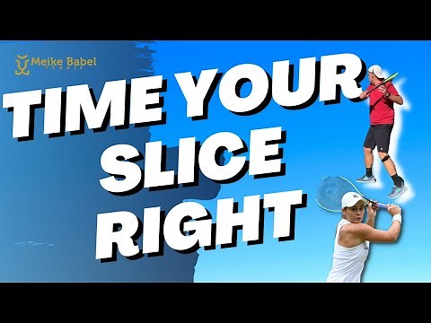 Improve the timing of your tennis backhand slice | copy Ash Barty