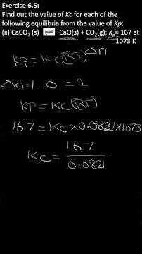Calculation Kc value for thermal decomposition reaction