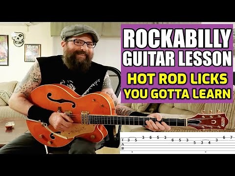 Rockabilly Guitar Lesson - Licks with TABS