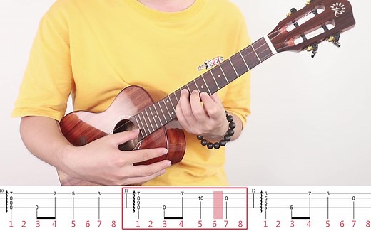 「500 miles/Justin Timberlake」尤克里里指弹教学ukulele教程（P2附视频谱） by趣弹音乐