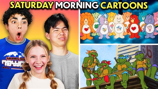 Teens React To 80s and 90s Saturday Morning Cartoons | REACT