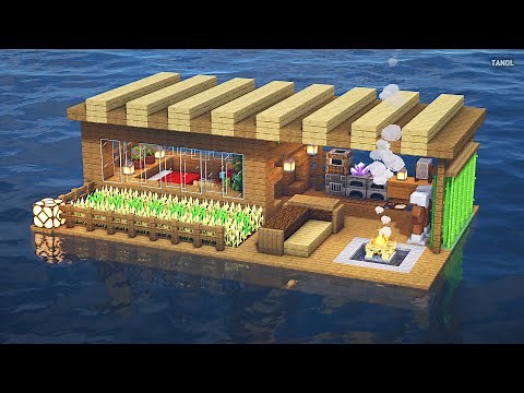 ⚒️ Minecraft | How To Build a Survival wooden house on the sea