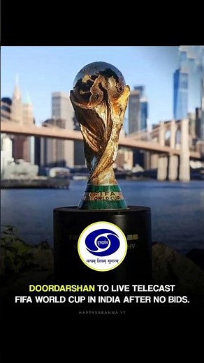 Doordarshan to Broadcast FIFA World Cup 2026 Live in India 🔥🥹 #shorts #doordarshan #football #fyp