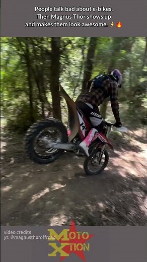 E-BIKE CAN STILL BE SUPER FUN WITH THE RIGHT RIDER 😎