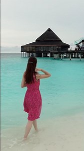 【夫と一緒にモルディブの海をお散歩】#maldives