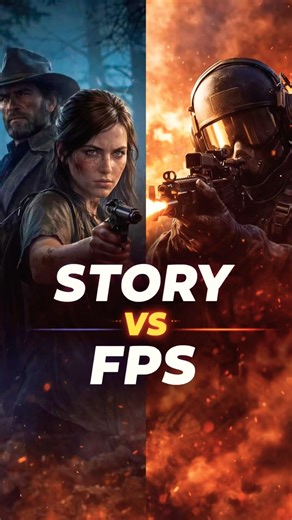 Story Games or FPS Games? VOTE. #fpsgames #storygames #shorts
