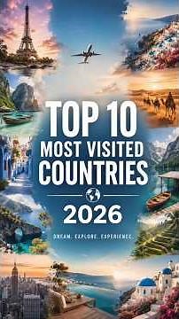 🥇 Top 10 Most Visited Countries in the World (2026)
