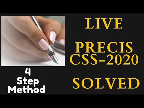 2020 Precis CSS: Live Solution