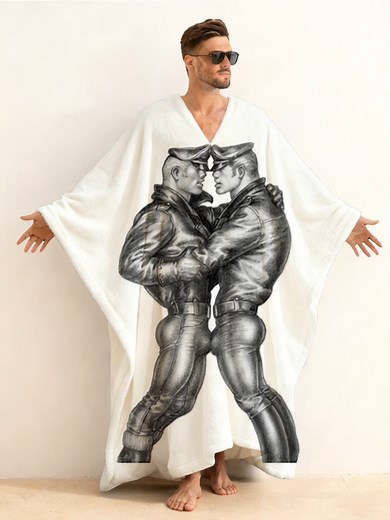 Luxurious Tom of Finland Velvet Kaftan for Bold Style