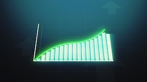 Increasing graph chart diagram Premium Stock Video Footage