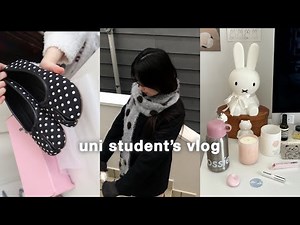 uni vlog: A vlog of the daily life of a third-year university student🎶 | Bulk purchases of fall c...