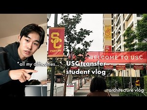 My First Week at USC Architecture (realistic transfer student vlog, double major)