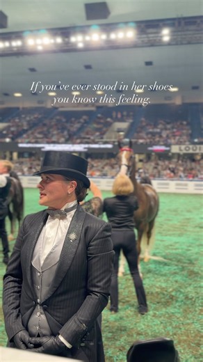 Standing in the lineup at the World’s Championship Horse Show