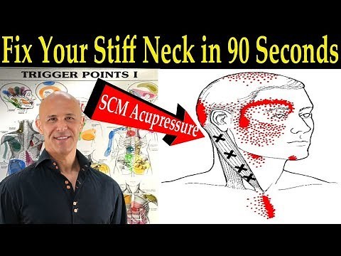Fix Your Stiff Neck in 90 Seconds (SCM Acupressure Trigger Points) - Dr. Alan Mandell, D.C.