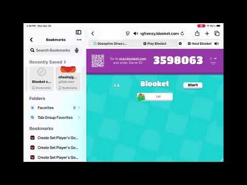 Playing Roblox and blocket