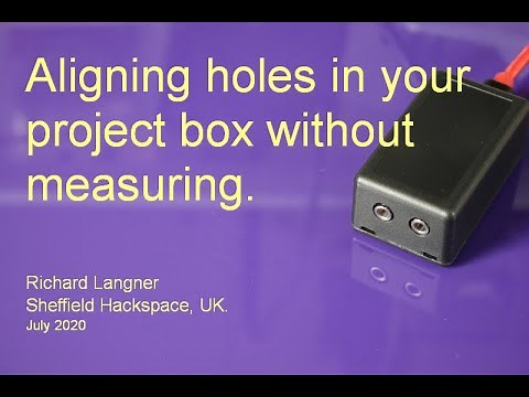 Perfectly aligned holes in your project box - without measuring - Jack sockets