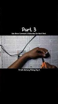 How To Make 12 Volt Battery Day 3 #12vbattery #batterybuild #diyhacks #diy #electronic #electronics