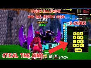 STEAL THE DINO FORTNITE CREATIVE - ALL SECRET CODE Steal the dino LUCKY EGG EVENT GUIDE