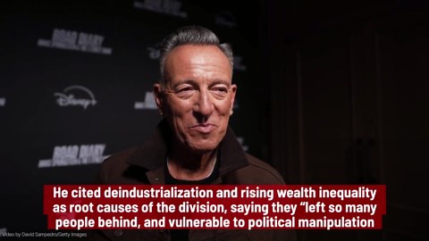 Springsteen Says Current Political Climate Is "An American Tragedy"