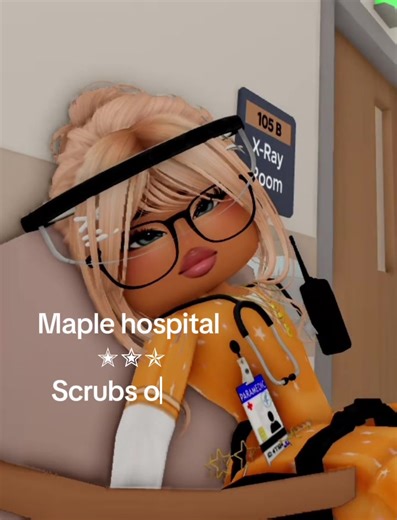 Stylish Sun Scrubs for Roblox Maple Hospital