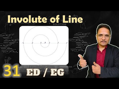 Involute of Line | Engineering Curves | Engineering Drawing | Engineering Funda
