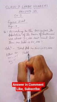 Class 7 Maths 🔥 Large Numbers Trick | Figure It Out Page 3 Q1 Explained #shorts