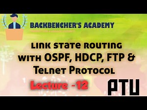 Link state routing with OSPF, DHCP, FTP & Telnet Protocol