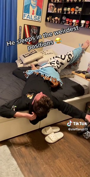 Funny and Weird Sleeping Positions Compilation
