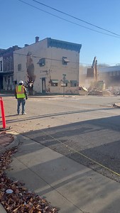 This morning, history was made and destroyed as the Gaynor building was razed in Cannelton. | Perry County News