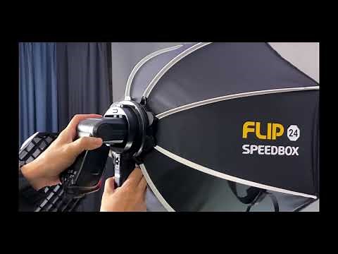 How to use Speedbox Flip 20G/24G softbox lighting kit?
