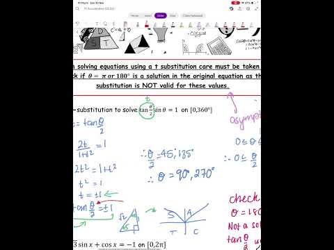 Solving trig equations with T-formulae