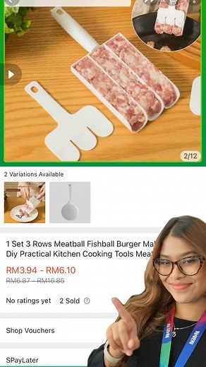 Get these fishball/meatball makers now! Save your prep time 👉 https://shope.ee/4Km4Yntnbl #shopeemy | Shopee