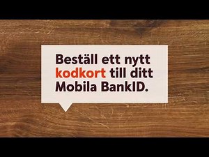 Så beställer du ett nytt kodkort till ditt Mobila BankID