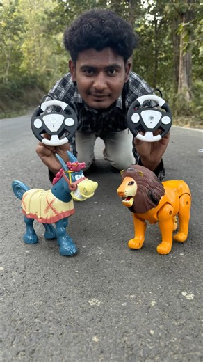 1 Rc Remote Control Donkey V/S 1 Rc Remote Control Lion Testing | #unboxwithiftikar #donkey #lion