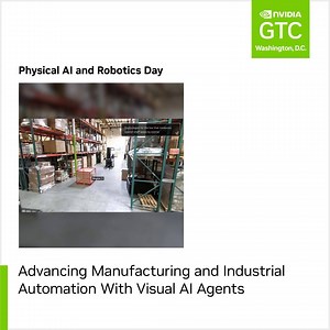 Ready to transform your industrial operations with vision AI agents? 👀 Join our #NVIDIAGTC DC session to explore how NVIDIA’s visual AI agents enhance production quality, functional safety, and worker productivity through smarter, faster decision-making. 🏭 Add to your calendar ➡️ https://nvda.ws/46KpaLP | NVIDIA Robotics