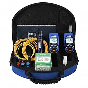 Optical Fiber Loss Testing Kit JILONG Also for Cable End Face Cleaning Fiber Breakpoint Detection w/Optical Power Meter + Optical Light Source + Visual Fault Locator + Cleaning Platform etc