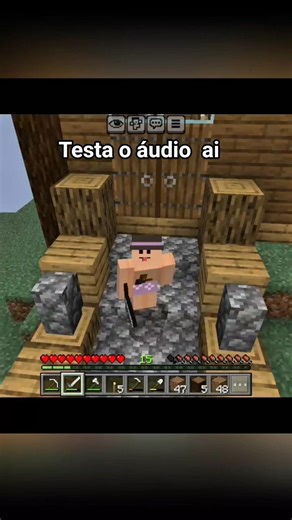 testa o áudio aí que um criador de conteúdo vai cometa no seu vídeo #viral #minecraft #fyp #shorts