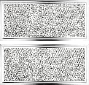 2Pcs 5.81" x 12.94" Microwave Grease Filter Replacement, Microwave Filter Replacement Grease Filter Replacement for W10208631A