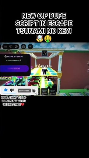 [UPD]Escape Tsunami For Brainrot Script GUI | AUTO FARM TELEPORT DUPE *NO KEY*#roblox #escapetsunami