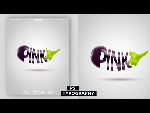 Text Typography Photoshop Tutorial Tutorial for beginners