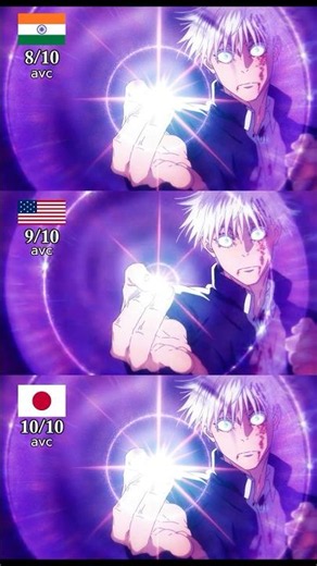 How Gojo Created Hollow Purple 💜 : Original vs Dub (Jujutsu Kaisen) #animecomparison