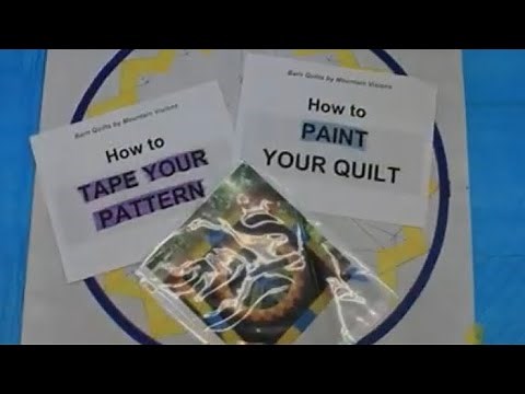 Video #9a Barn Quilt: How to Tape and Paint