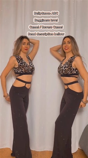 Belly dance tutorials by Camilia on Instagram‎: "💃🏼Bellydance ABC ❣️Academy by @camiliabellydance Level: Bellydancing for absolute begginers B - BASICS OF bellydancing 💖Todays class topic: Camels 👉regular camel vs. revers camel👈 Here you have examples of two basic camels. ◀️👈Left Regular camel - you are pushing your spine to the front and back begging the movement from the center part of your spine. Right 👉➡️ Revers camel - you are pushing 
