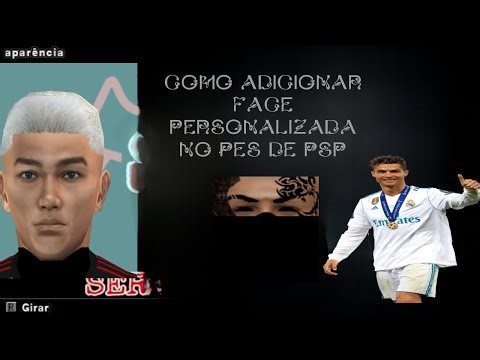 TUTORIAL DE COMO ADICIONAR SUA FACE PERSONALIZADA NO PES DE PSP😱 PASSO A PASSO✅️(LER DESCRIÇÃO)