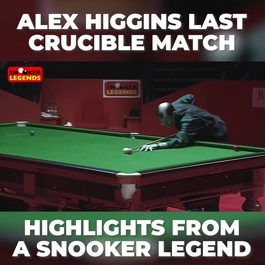 686K views · 5.6K reactions | The genius that was Alex Higgins playing some incredible shots in his final Crucible match ❤️ | Snooker Legends | Facebook