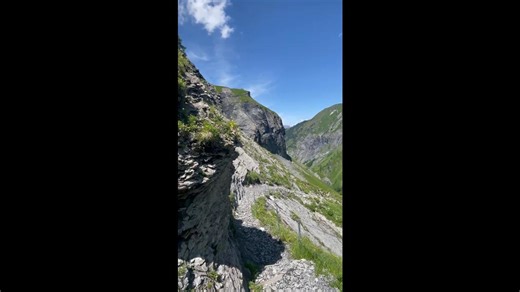 Stunning Mountain Views Accompanied by a Beautiful Waterfall