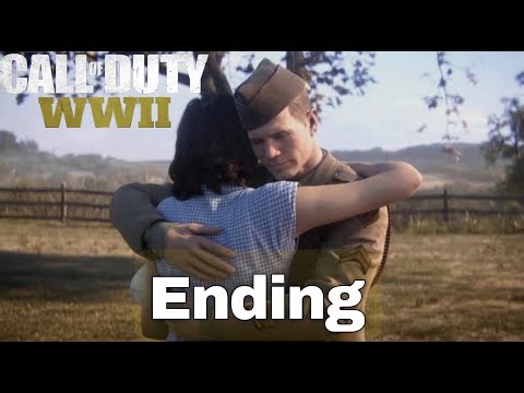 Finally Going Home! -- Call of Duty WWII Ending + Full Credit
