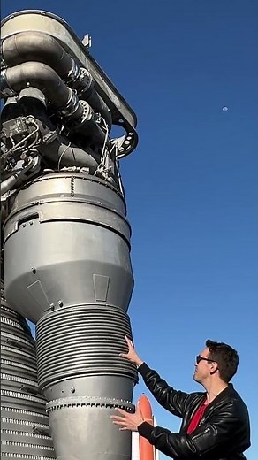 das mächtige F1-Triebwerk der Mondrakete Saturn V der NASA #apollomoment